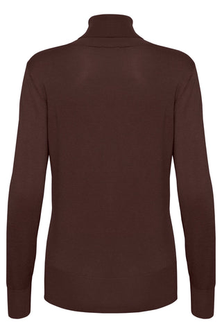 Kaffe Roll Neck Jumper Brown - MMJs Fashion