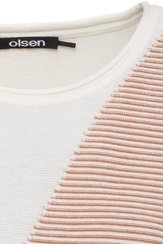 Olsen Colour Block Jumper Brown - MMJs Fashion