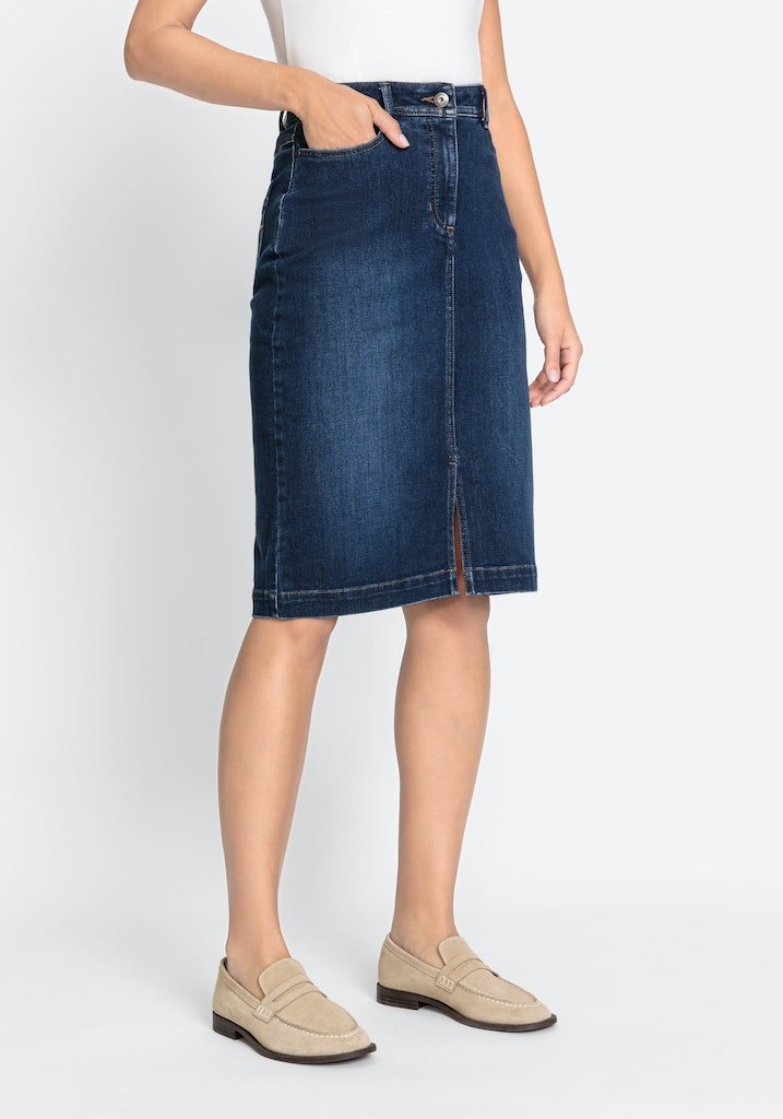 Women's Jean Skirt - Indigo Denim - Community Clothing